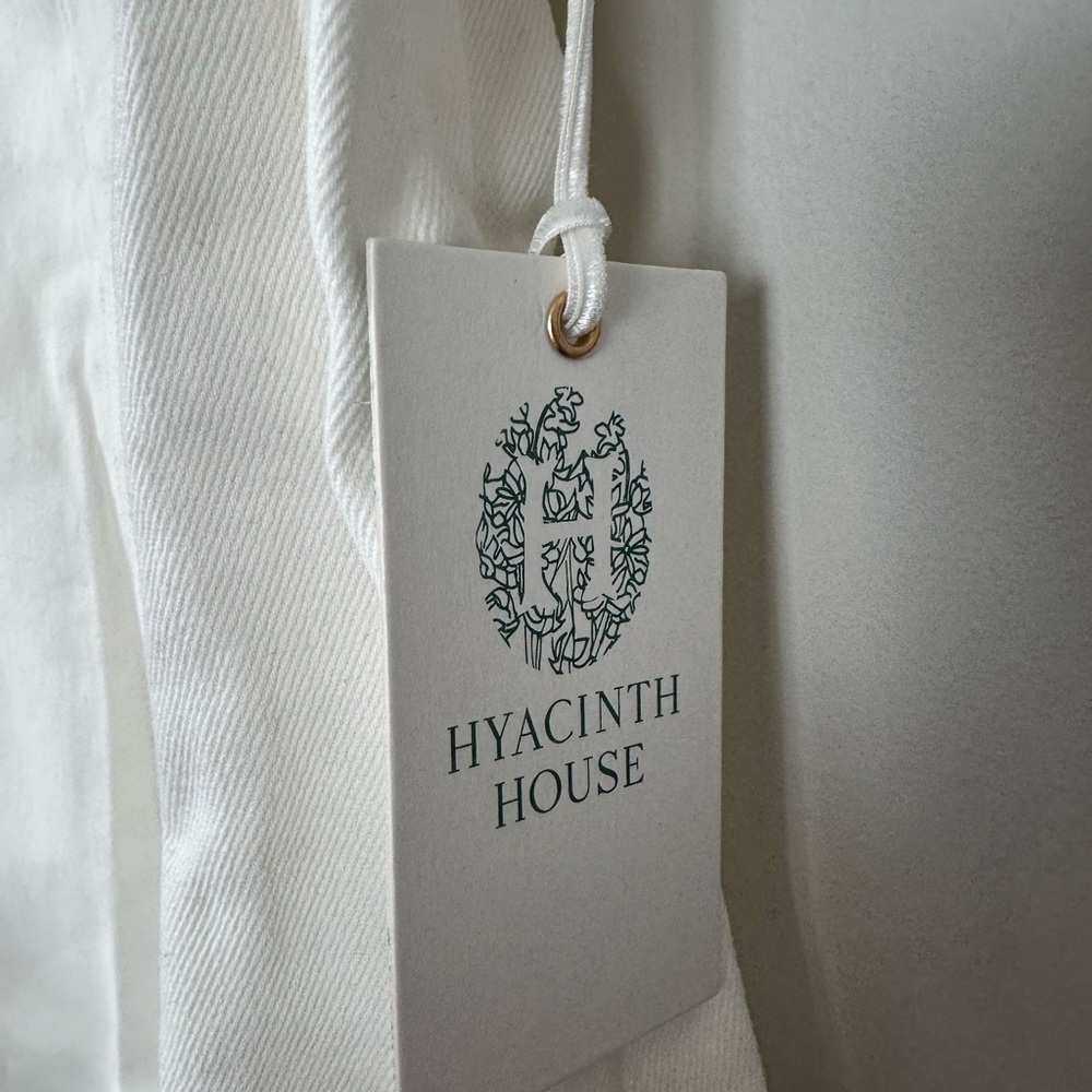 TUCKERNUCK Hyacinth House White Front Zip Denim Mini Dress - Picture 9 of 12